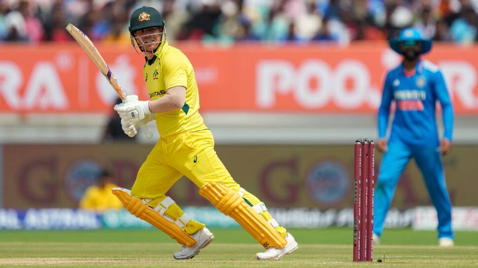 Australian opener David Warner now holds the record for the most 50+ scores against India in ODIs among active players, with 12 such scores. He surpassed Angelo Mathews (11). (Photo: AP)