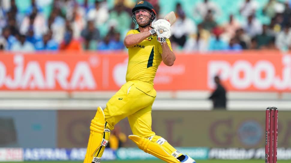Australia all-rounder Mitchell Marsh achieved his second-highest individual score in ODIs, scoring 96. His highest score remains 102 not out against India in Sydney in 2016. (Photo: AP)