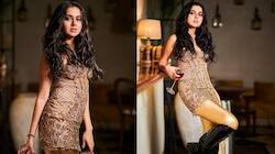 Tejasswi Sizzles In Shimmery Off-Shoulder Dress, Fans Call Her 'Golden Girl'