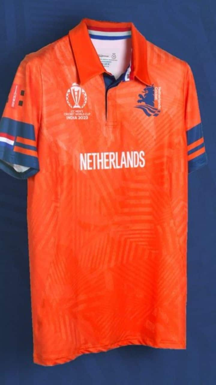 Cricket Jersey Design Blue with red and green in 2023