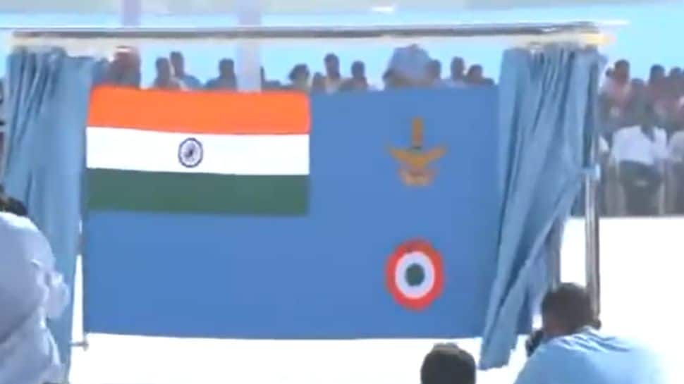 Indian Air Force Reveals New Ensign At Annual Day Parade In Uttar Pradesh