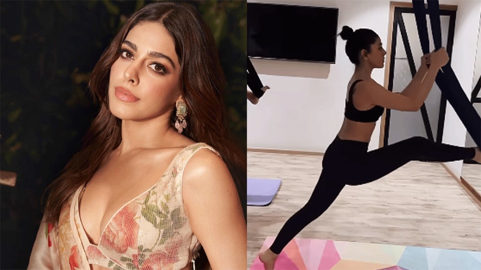 Alaya F&#039;s Love for Fitness Continues, Actress Drops Glimpses From Her Aerial Yoga Session