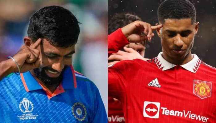 WATCH: Jasprit Bumrah Does Marcus Rashford&#039;s Famous &#039;Temple Point&#039; Celebration, Manchester United Footballer Reacts