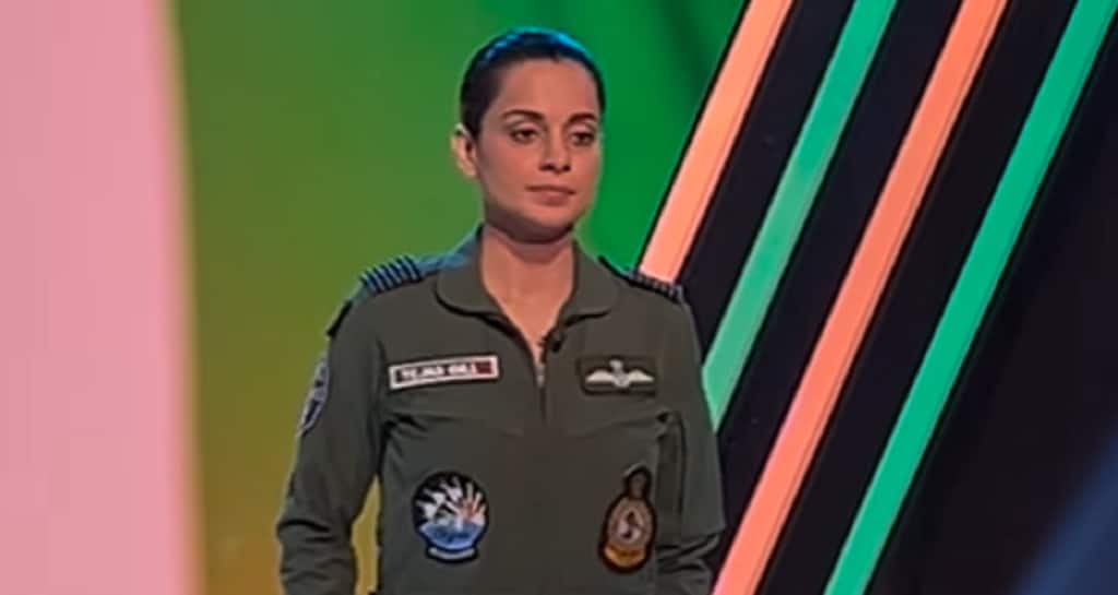 Tejas: Kangana Ranaut Watches The India vs Afghanistan Pre-Match LIVE In Air Force Uniform