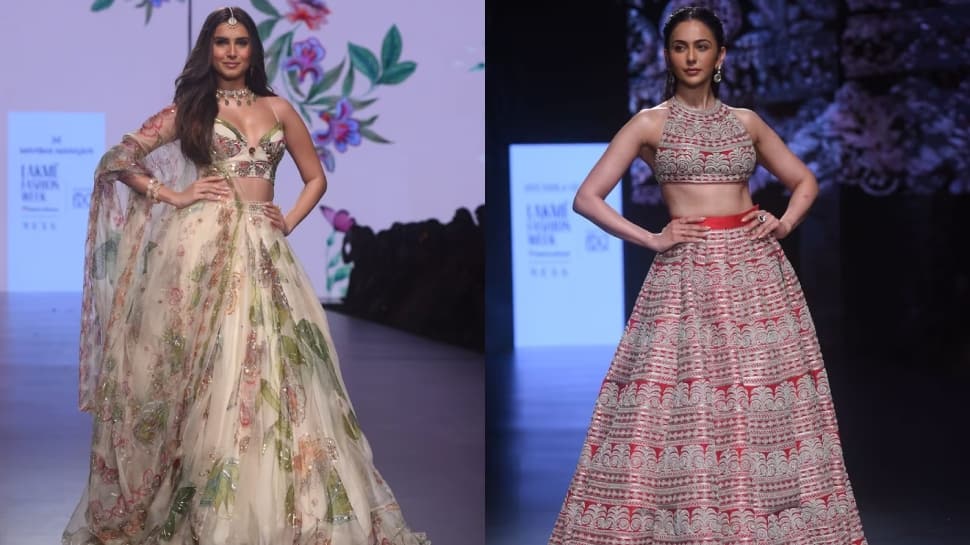 Rakul Preet Walks In A Magnificent Lehenga For Times Fashion Week 2021
