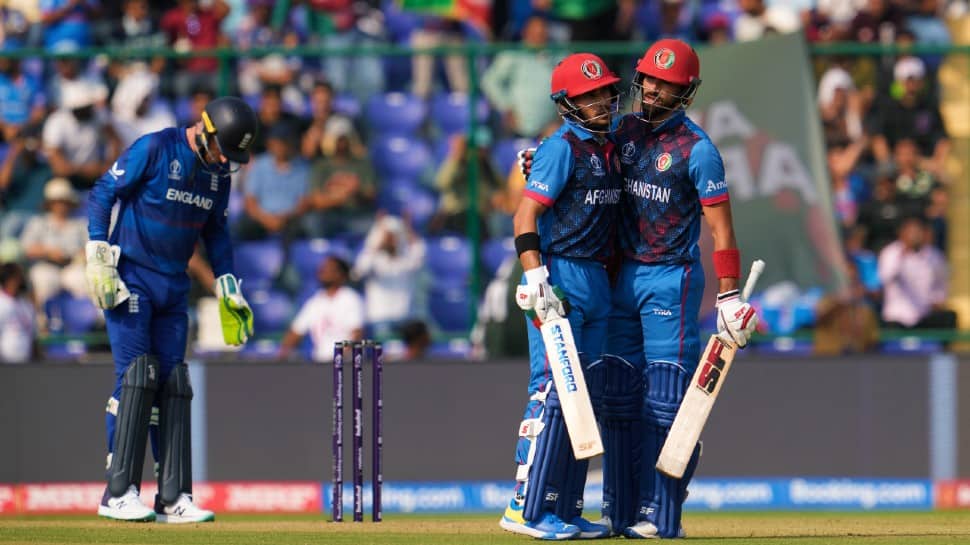 Afghanistan recorded their second World Cup win with their 69-run triumph over England in the ICC Cricket World Cup 2023 match in Delhi on Sunday. Afghanistan registered the highest powerplay score in the World Cup. (Photo: AP)
