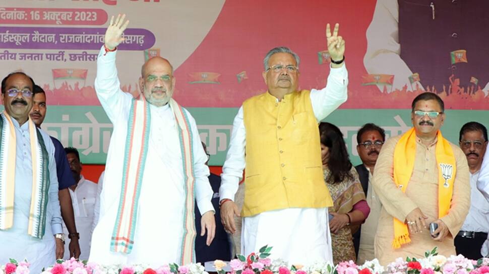 &#039;Only Gandhi Family...&#039;: In Chhattisgarh, Amit Shah Launches Scathing Attack On Bhupesh Baghel, Congress