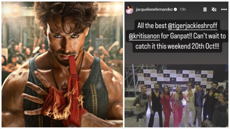 Jacqueline Fernandez Wishes Tiger Shroff Ahead Of Ganapath Release,  Says &#039;Can&#039;t Wait To Catch It On 20th October&#039;