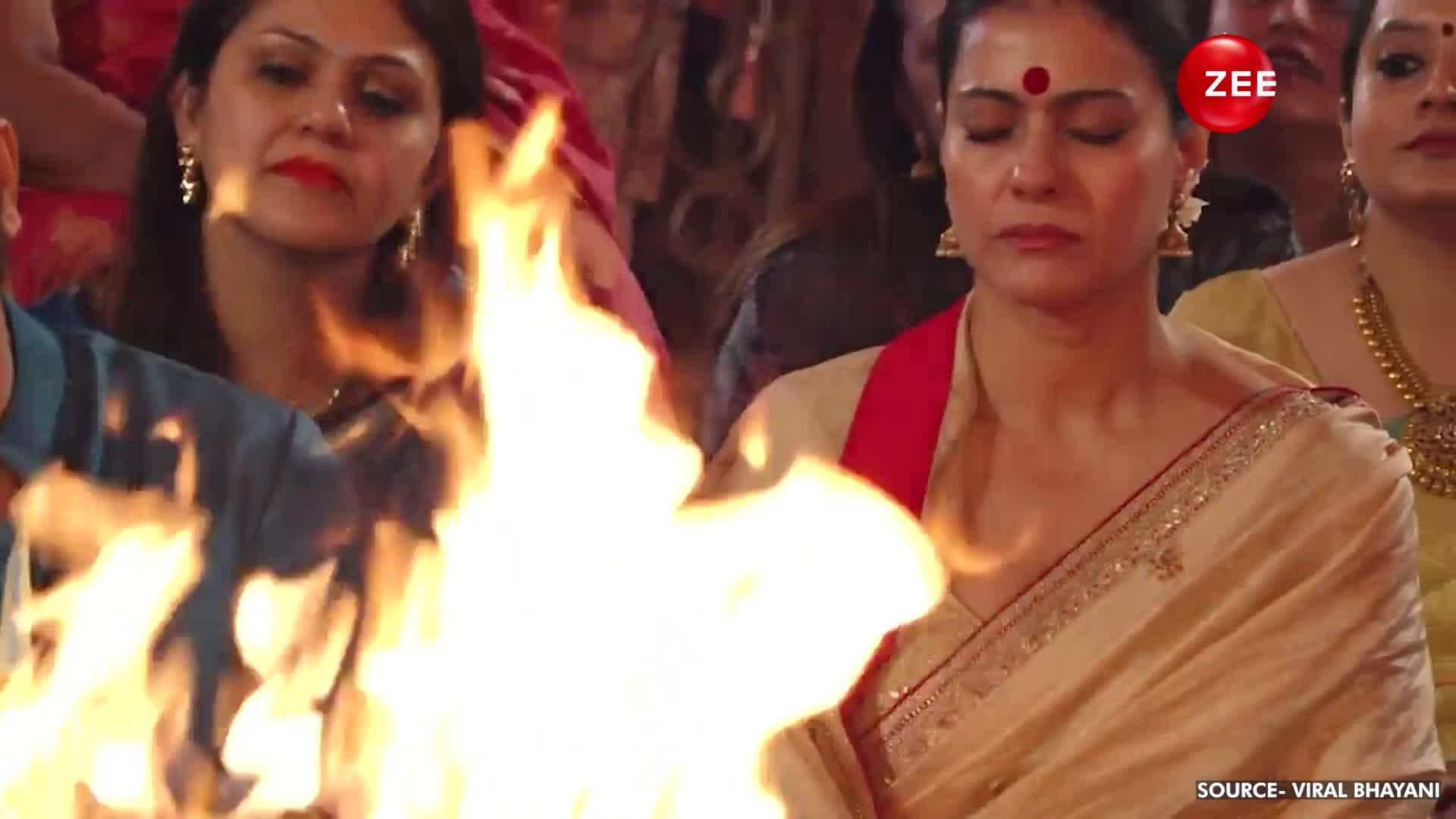 Kajol Offers Prayers At Durga Puja Pandal In Mumbai Zee News