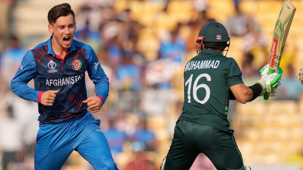 Noor Ahmad has become the fourth youngest spinner to take a wicket in a World Cup match, at the age of 18 years and 293 days. He is also the second youngest Afghanistan spinner to achieve this feat, after Mujeeb Ur Rahman, who took a wicket against Australia in 2019 at the age of 18 years and 65 days. (Photo: AP)