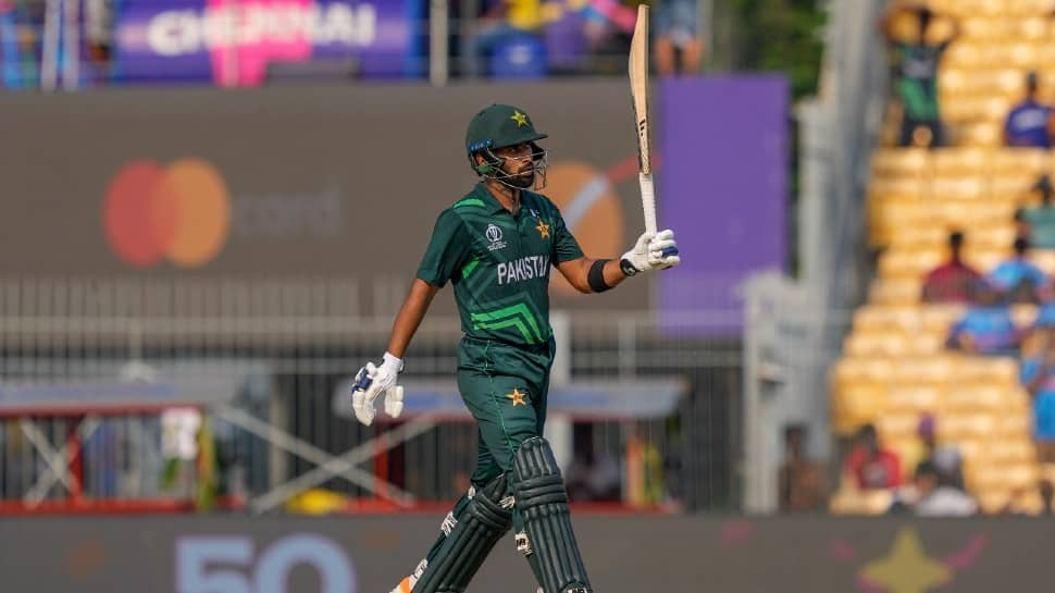 Pakistan opener Abdullah Shafique's six against Naveen-ul-Haq is the first six hit by a Pakistan batter in the powerplay in 2023 ODIs, after 1,168 balls. (Photo: AP)