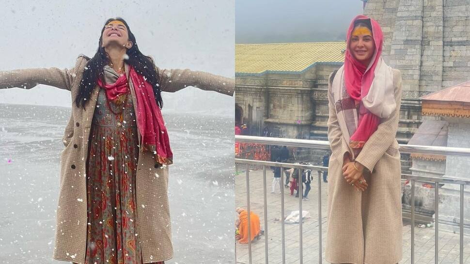 Jacqueline Fernandez Seeks Blessings At Kedarnath, Drops Wholesome Pictures Post Darshan