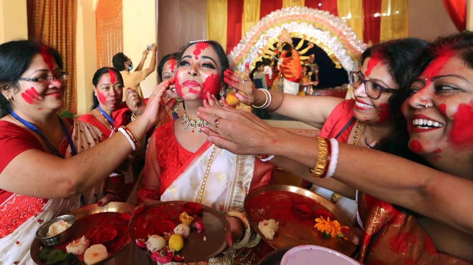 Sindoor Khela 2023 Celebrating Durga Puja History, Rituals And