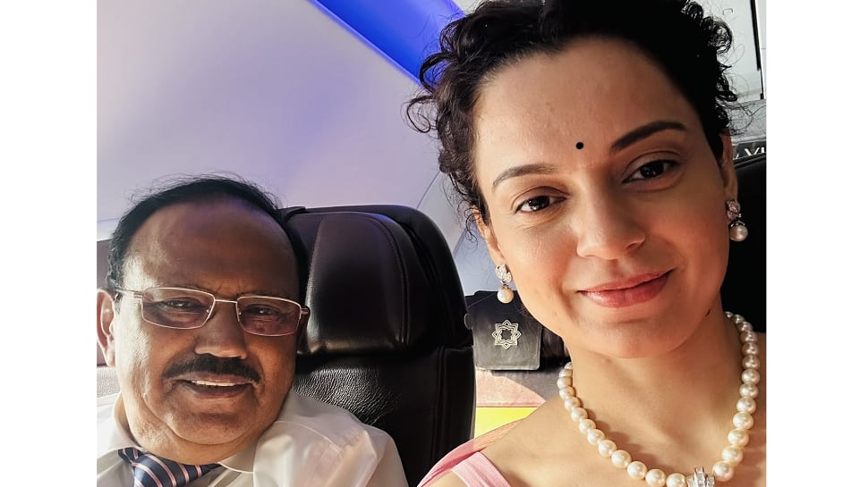 Kangana Ranaut Meets Ajit Doval While Promoting Her Next &#039;Tejas&#039;