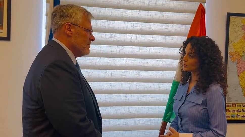 Kangana Ranaut Visits Israel Embassy, Meets Ambassador Naor Gilon Ahead Of Tejas Release