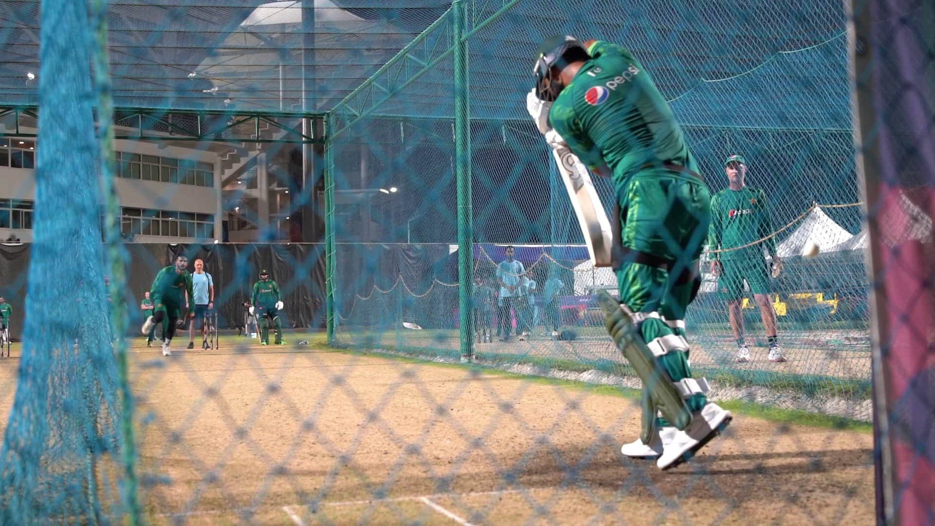 Fakhar in the nets