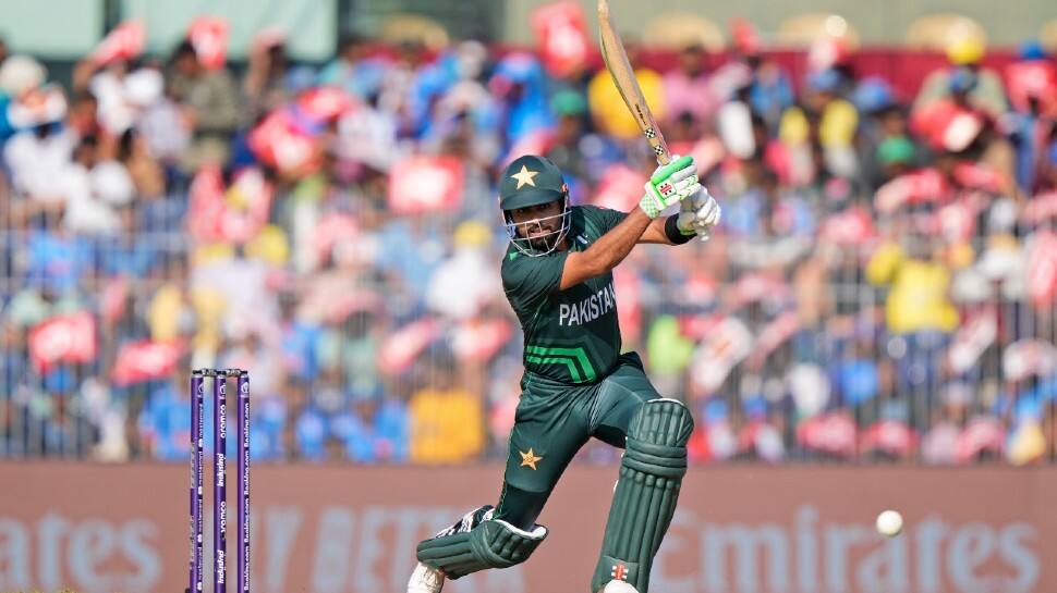 Pakistan captain Babar Azam (503) completes 500 fours in ODIs. Babar scored 50 in the ICC Cricket World Cup 2023 match against South Africa in Chennai. (Photo: AP)