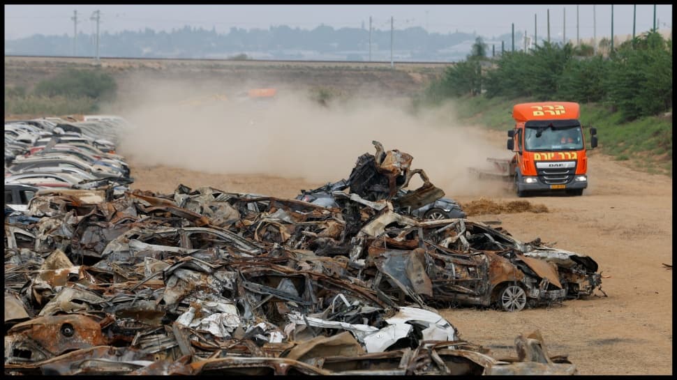 Israel-Hamas War: Vehicles Destroyed In Attack Near Israel-Gaza Border