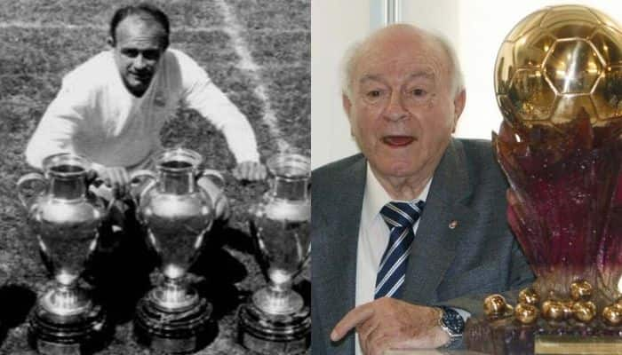 ALFREDO DI STÉFANO 1957 PARIS, FRANCE, BALLON D'OR AWARD