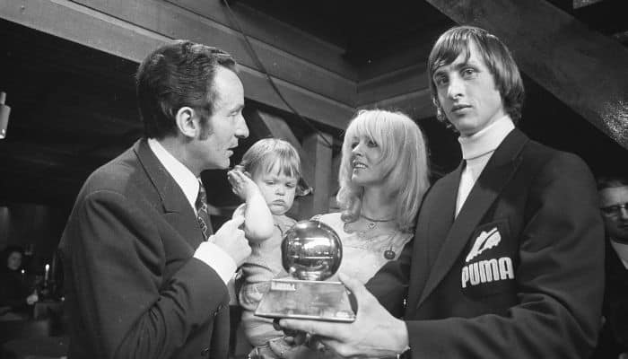 4. Johan Cruyff - 3 Ballon d'Or Awards