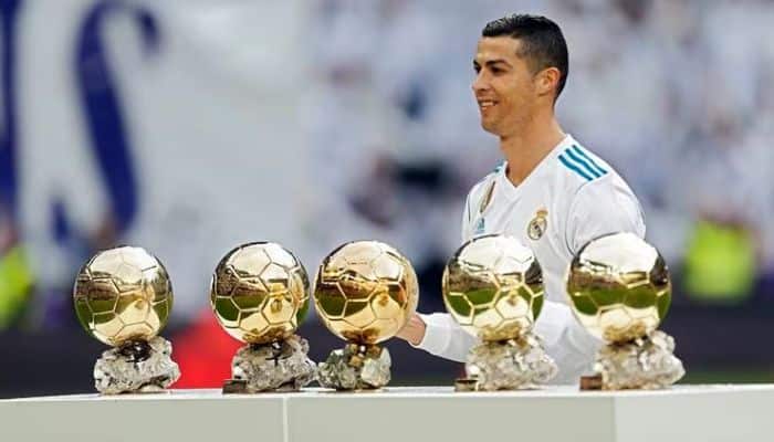 2. Cristiano Ronaldo - 5 Ballon d'Or Awards