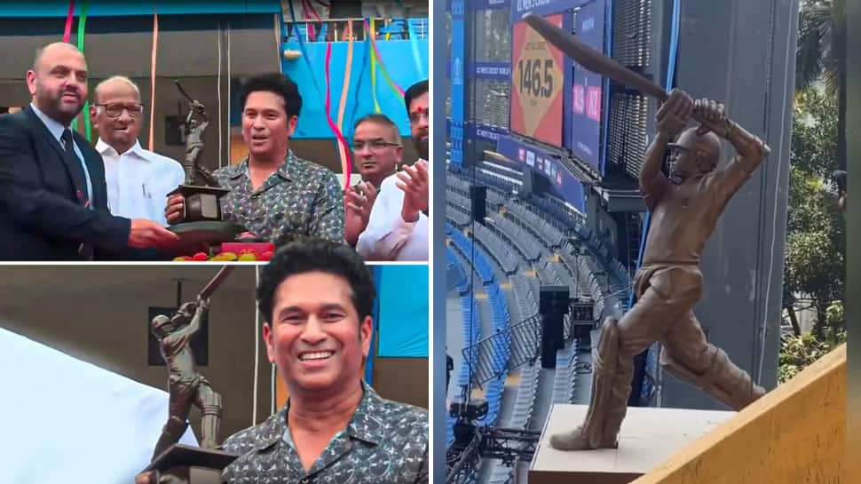 Watch: Sachin Tendulkar Unveils His Statue At Wankhede, Wife Anjali And Daughter Sara Tendulkar Also In Attendance