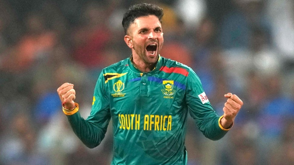 South Africa left-arm spinner Keshav Maharaj registered his second-best bowling figure in ODIs, claiming 4/46 against New Zealand in the ICC Cricket World Cup 2023 match. The first one is 4/33 against Australia in 2023.
