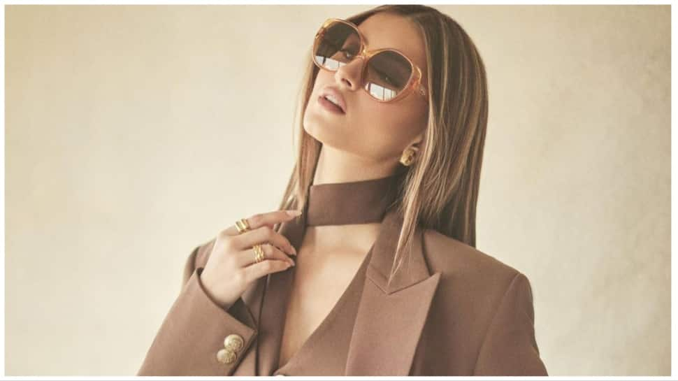 Tara Sutaria Raises Temperature In Elegant Three-Piece Brown Suit ...