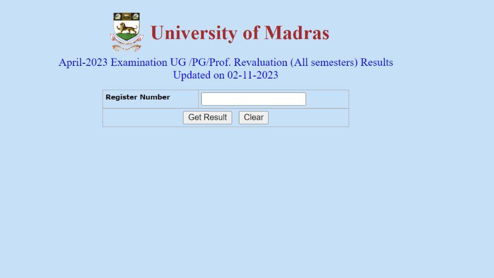 UNOM Results 2023: Madras University Revaluation Result 2023 DECLARED At unom.ac.in- Direct Link, Steps To Download Here - Vimarsana News