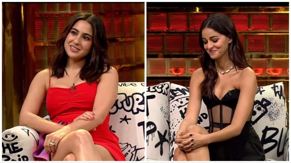 Koffee With Karan: Ananya Pandey Blushes As Sara Ali Khan Teases Her About Aditya Roy Kapur - WATCH