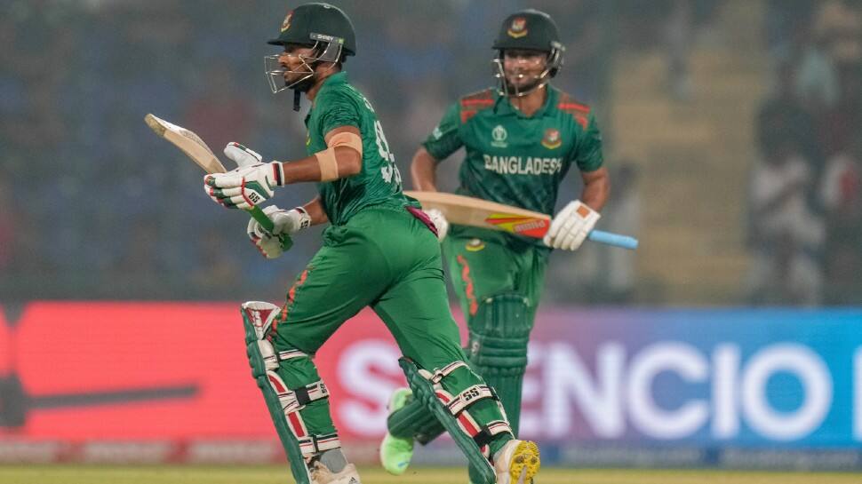 Shakib al Hasan and Najmul Hossain Shanto put on 169 runs together which is the highest partnership for Bangladesh against Sri Lanka in ODIs surpassing 144 runs between Shakib al Hasan and Tamim Iqbal at Dambulla in 2017. (Photo: AP)