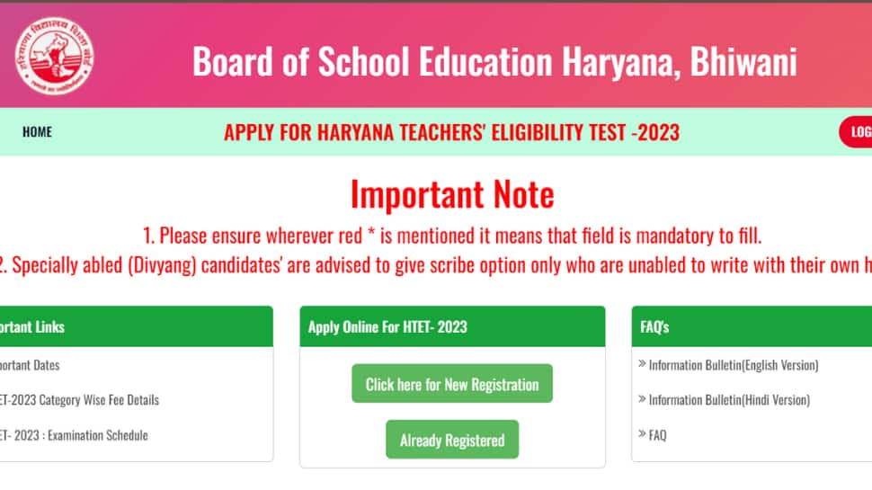 HTET 2023: Haryana TET Last Date To Apply Today At bseh.org.in- Direct Link Here - Vimarsana News