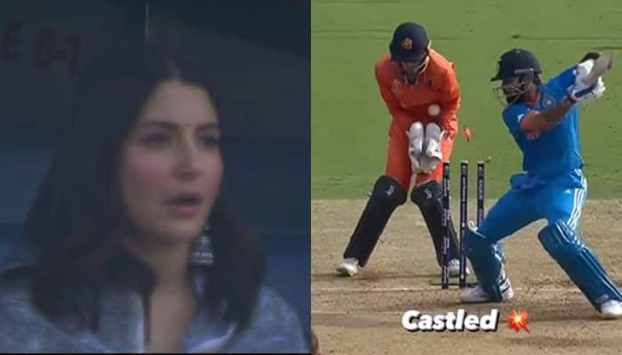 WATCH: Anushka Sharma&#039;s Heartfelt Reaction To Virat Kohli&#039;s Shocking Wicket Goes Viral