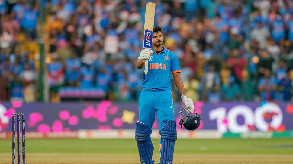 Shreyas Iyer's century is the first hundred by India's number four in World Cups since Yuvraj Singh's 113 in Chennai at the 2011 Cricket World Cup. (Photo: AP)