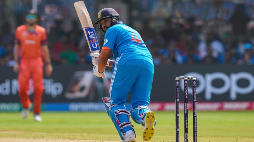 Team India skipper Rohit Sharma has become the first player to have scored 500+ runs in two consecutive World Cup editions, in 2019 and 2023, respectively. (Photo: AP)