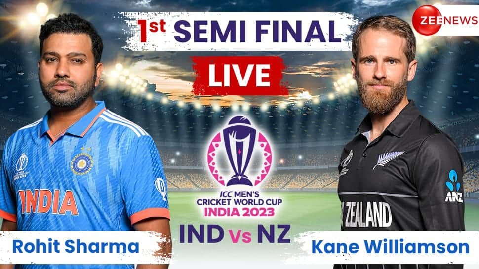 Highlights IND VS NZ, 1st Semifinal LIVE Cricket Score and Updates