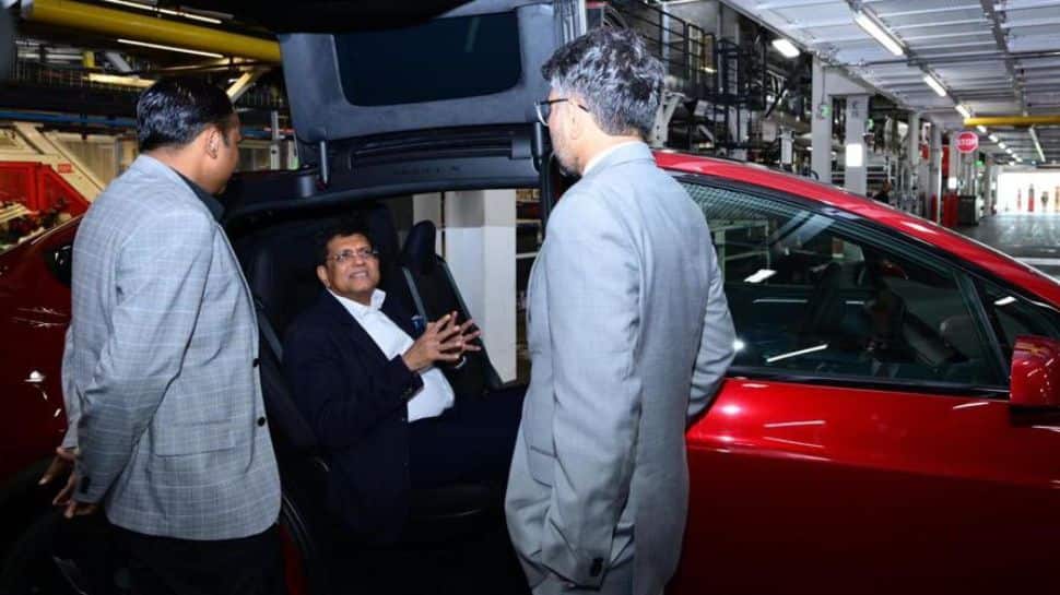 Union Commerce Minister Piyush Goyal Visits Tesla Factory In USA, Musk Apologises: Here’s Why