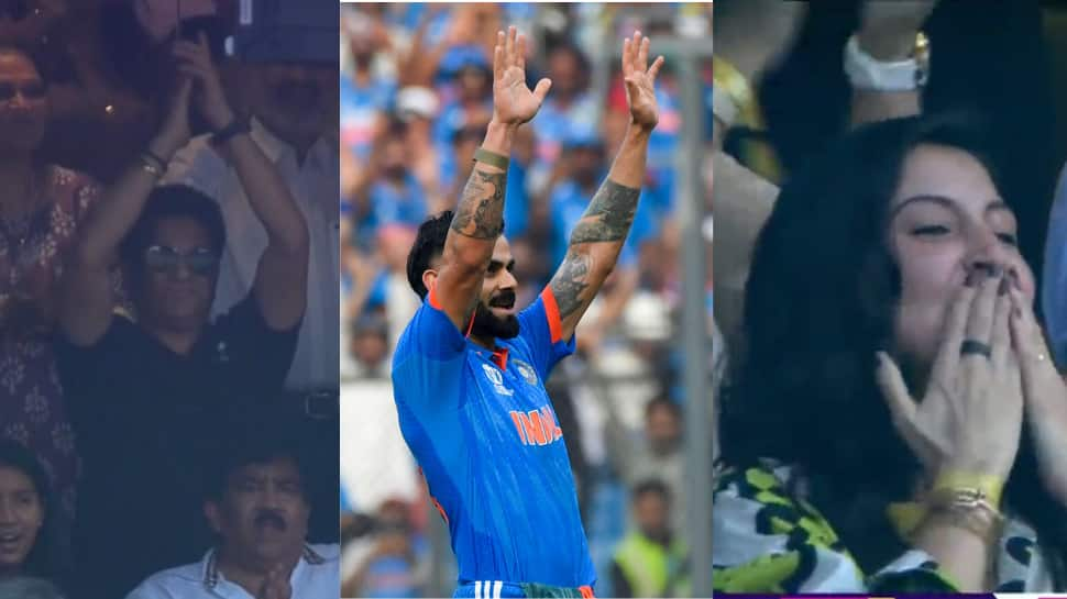 Watch: Virat Kohli Bows Down To Sachin Tendulkar After 50th ODI Century; Anushka Sharma Sends Flying Kisses