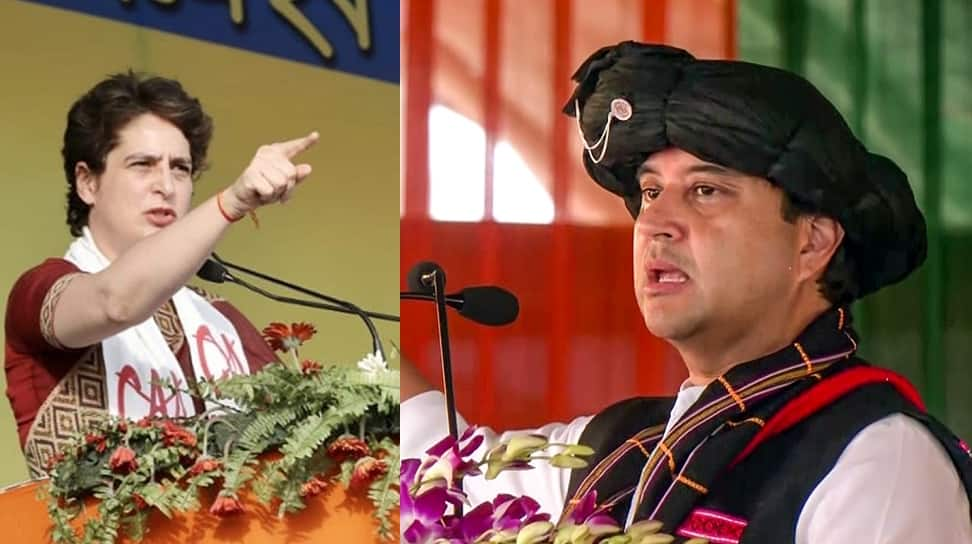 Jyotiraditya Scindia Hits Back At Priyanka Gandhi Over &#039;Short Height&#039; Remark