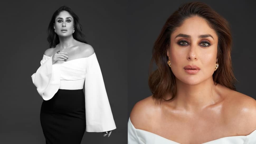Kareena Spells GLAM In Black And White Off-Shoulder Outfit, Fans Go &#039;Just Looking Like A Wow&#039;