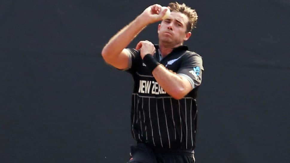 New Zealand pacer Tim Southee scalped 7/33 against England in Wellington in the 2015 World Cup match. (Photo: ANI)