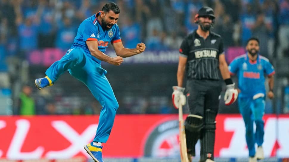 Mohammad Shami has become the first Indian pacer to claim 7 wickets in ODI cricket. Earlier the best bowling figures in ODI cricket by an Indian was Stuart Binny's 6/4 vs Bangladesh. (Photo: AP)