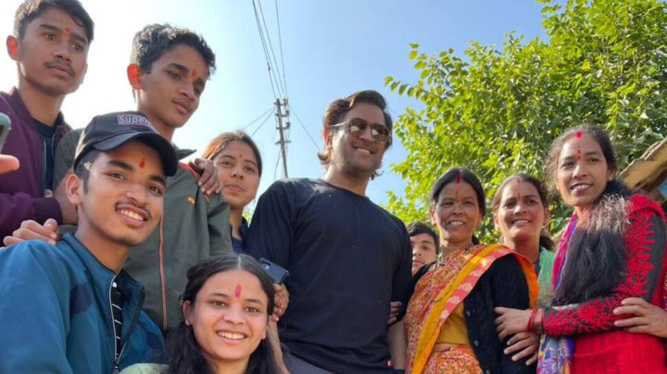 MS Dhoni Visits Ancestral Village In Uttarakhand With Wife Sakshi Dhoni, Check Viral Pics Here