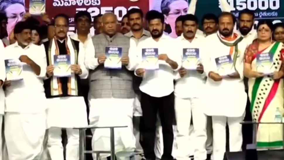 Congress Releases Election Manifesto For Poll-Bound Telangana, Promises Six Guarantees