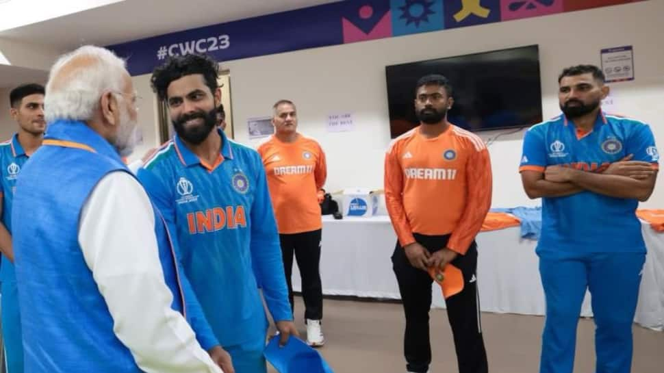 PM Narendra Modi Visits Indian Dressing Room To Motivate Players After Loss To Australia In Cricket World Cup 2023 Final; See PIC