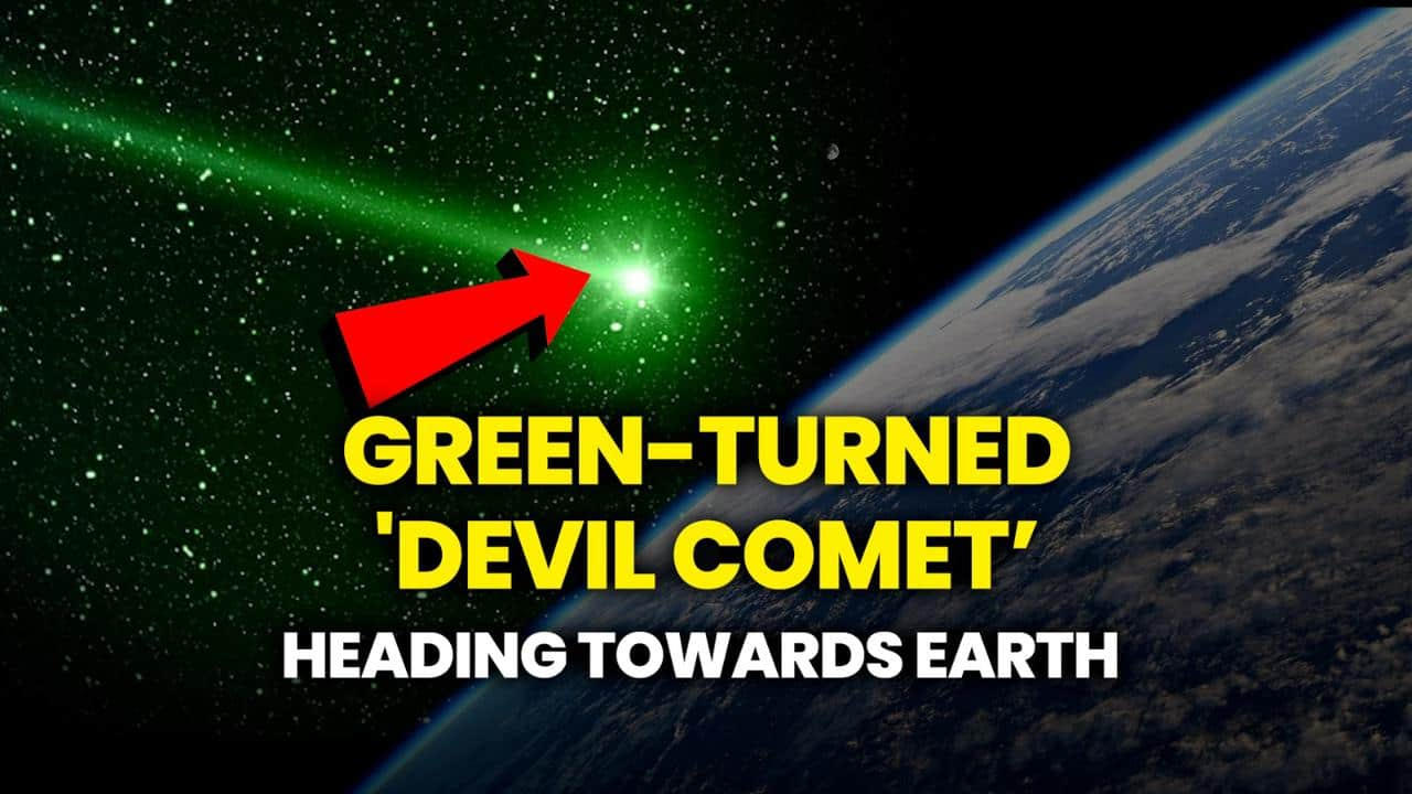 'Devil Comet' on its way to Earth loses its iconic spikes and turns ...