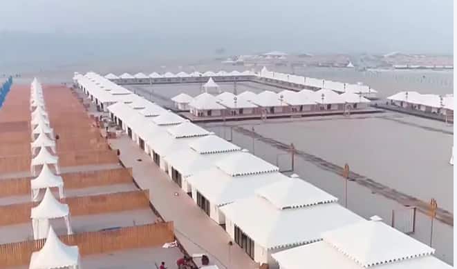 Pran Pratishtha ceremony: Tent city ready for Ram devotees in Ayodhya ...