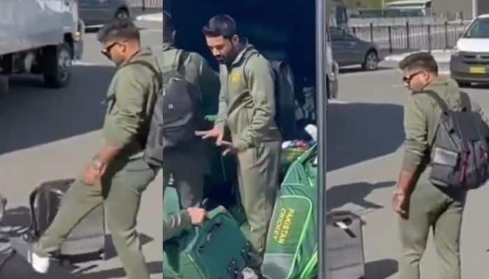 Babar Azam Along With Pakistan Cricket Team Spotted Loading Luggage In Truck After Landing In Australia, Video Goes Viral - Watch