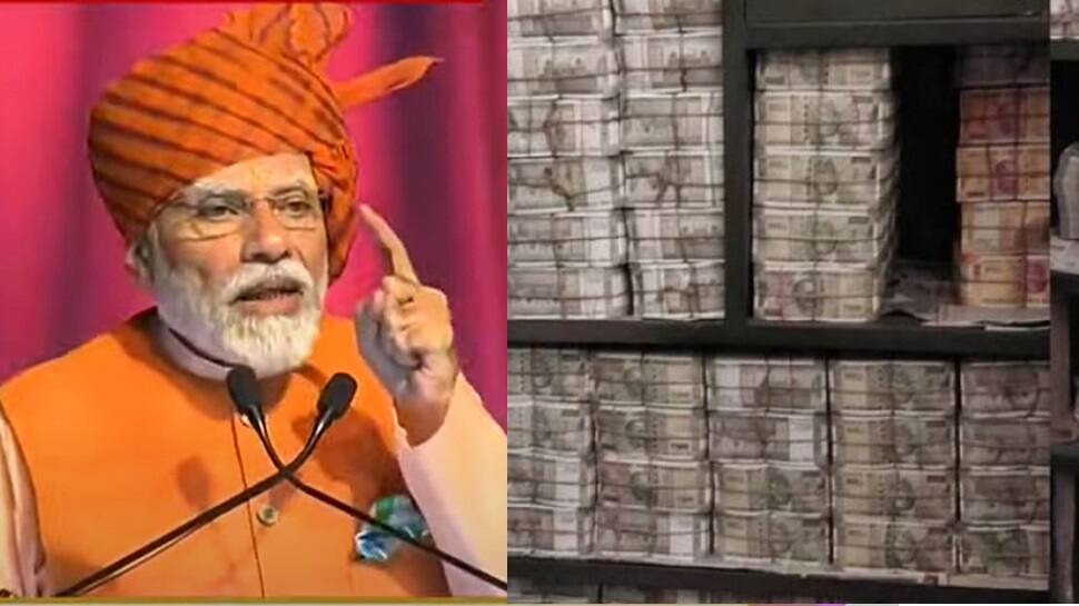 &#039;Will Have To Return Every Penny Looted From Public&#039;: PM Modi Blasts Congress After Rs 200 Crore Cash Found Tax Raid