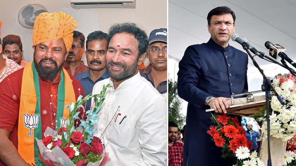 Telangana BJP MLAs Including T Raja Singh Oppose Appointment Of Akbaruddin Owaisi As Protem Speaker; Refuse To Take Oath